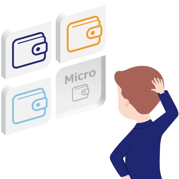 マイクロ口座の提供がない