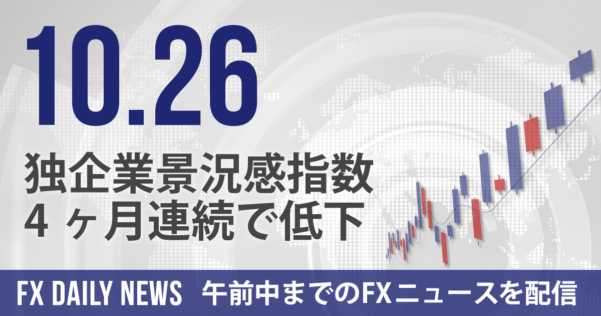 独企業景況感指数、4ヶ月連続で低下