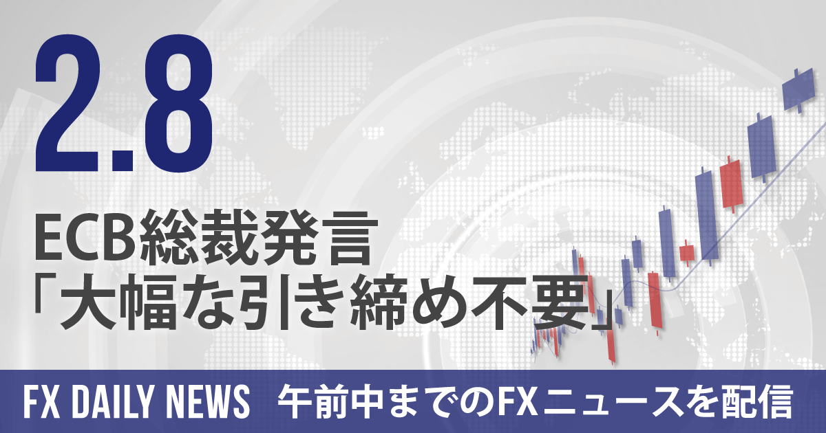 ECB総裁発言「大幅な引き締め不要」