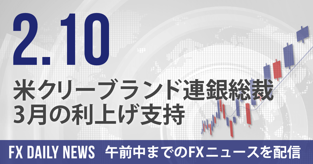 米クリーブランド連銀総裁、3月の利上げ支持