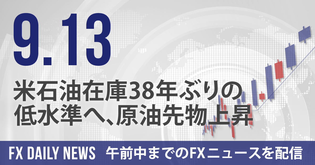 米石油在庫38年ぶりの低水準へ、原油先物上昇