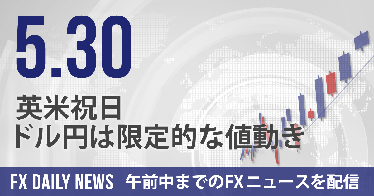 英米祝日、ドル円は限定的な値動き