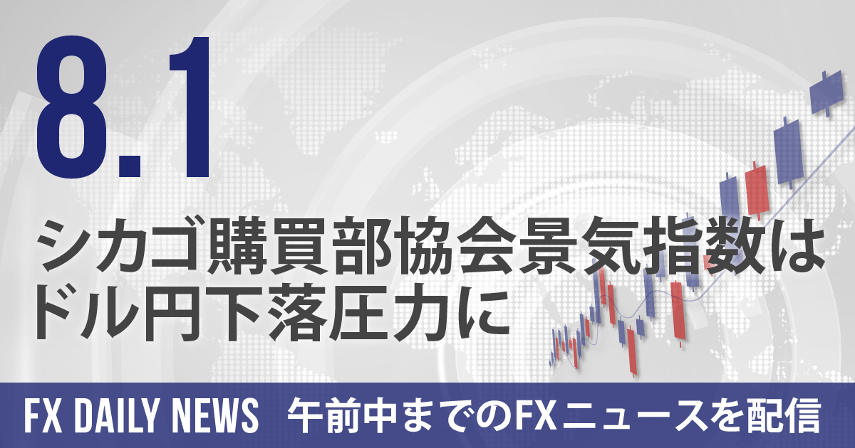 シカゴ購買部協会景気指数はドル円下落圧力に