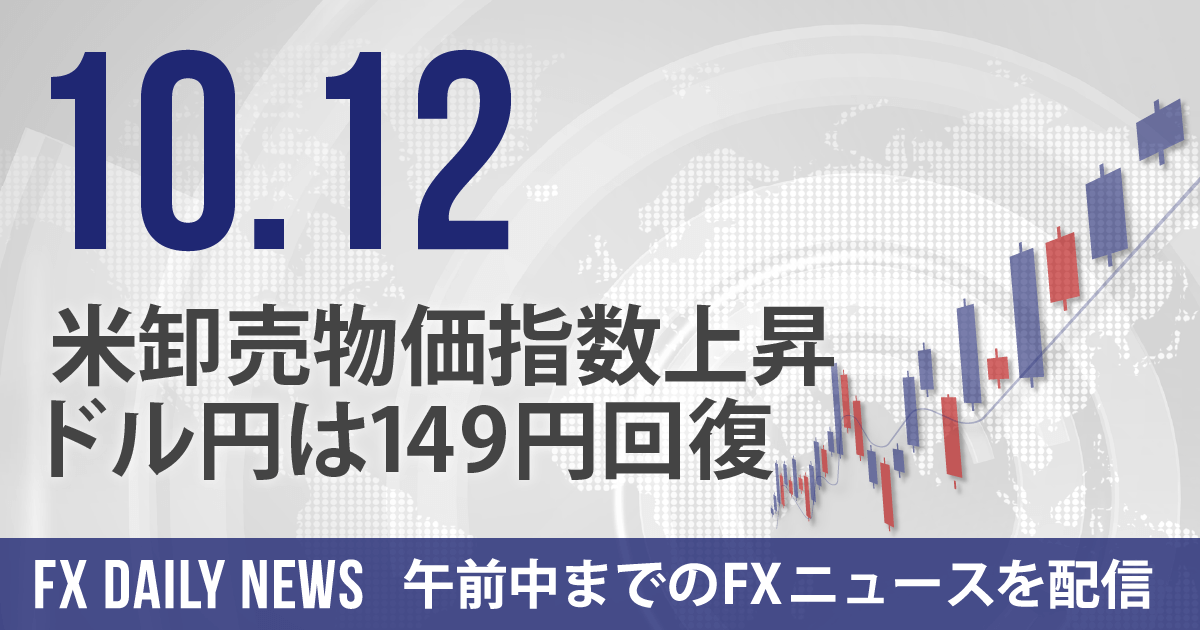 米卸売物価指数上昇、ドル円は149円回復