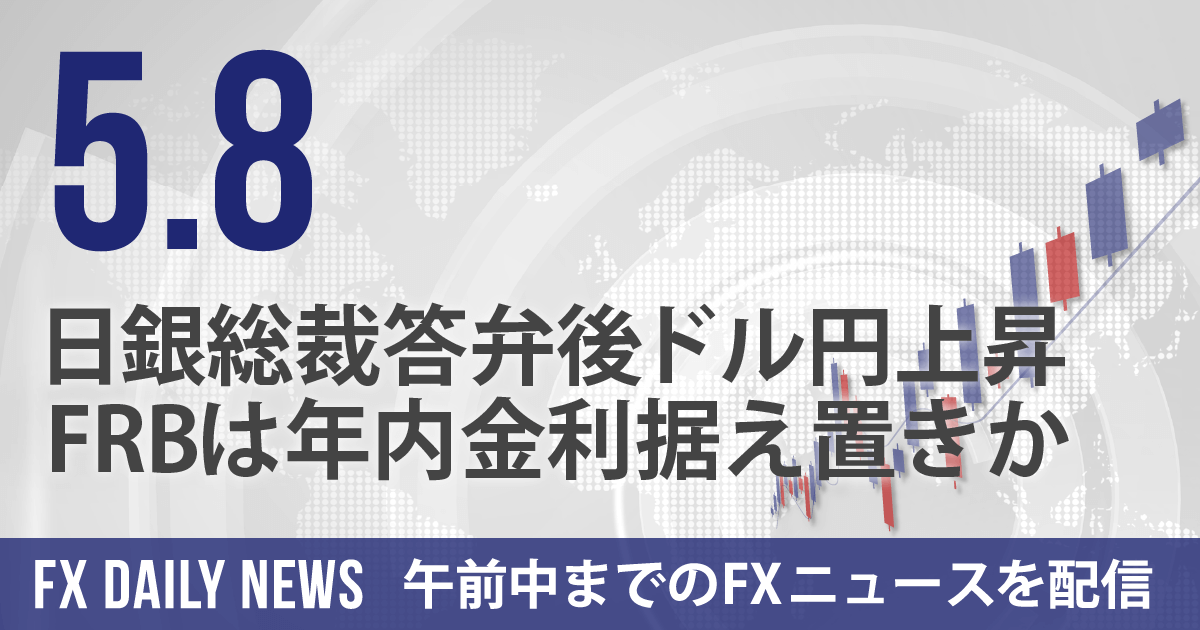 日銀総裁答弁後ドル円上昇、FRBは年内金利据え置きか