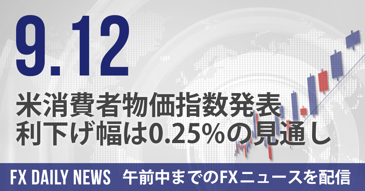 米消費者物価指数発表、利下げ幅は0.25%の見通し