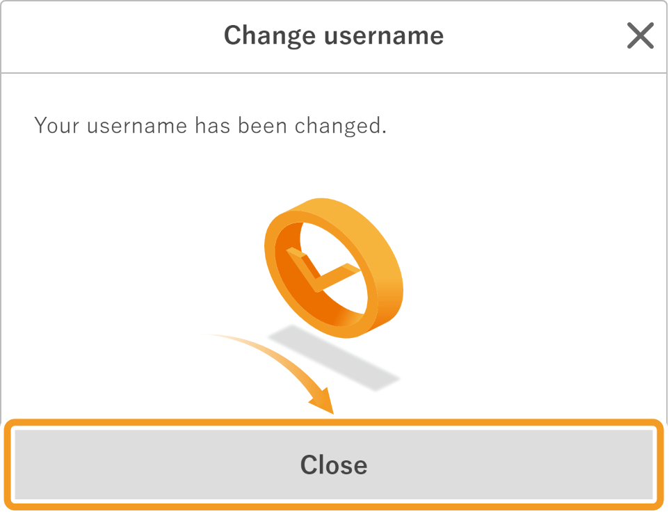 Username changed