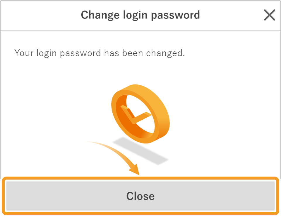 Password changed