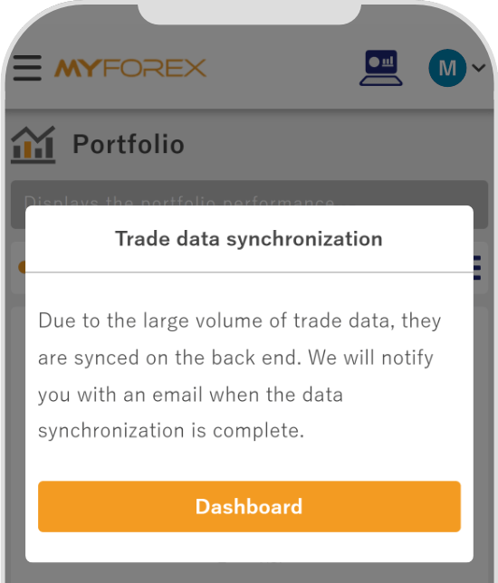 Sync trading data