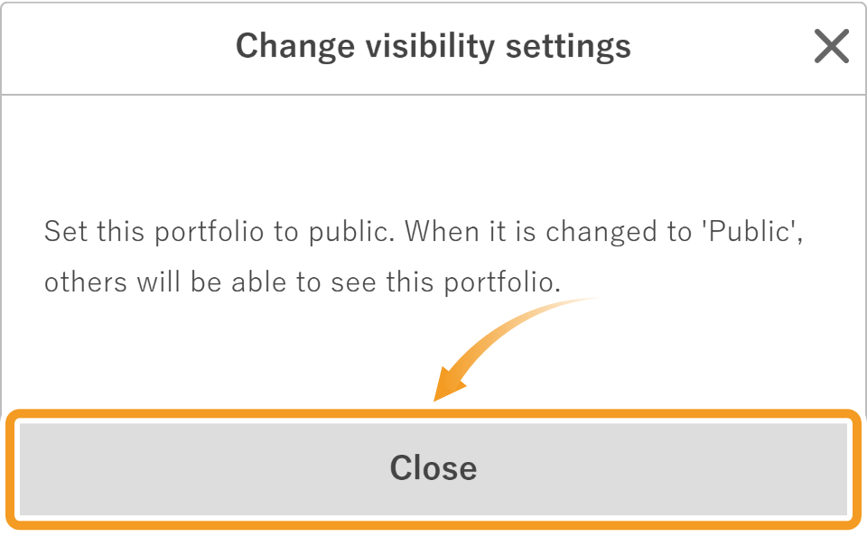 Change the visibility settings