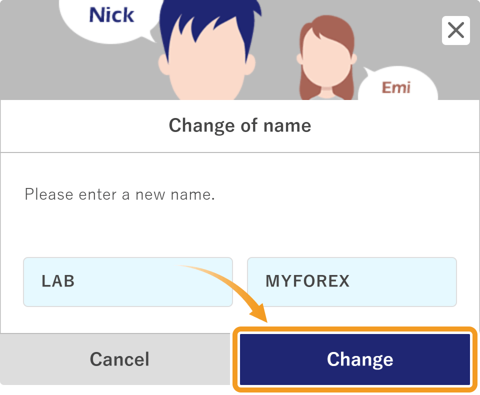 Change your name 3