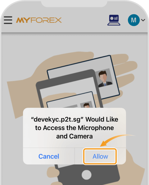 Allow access to camera