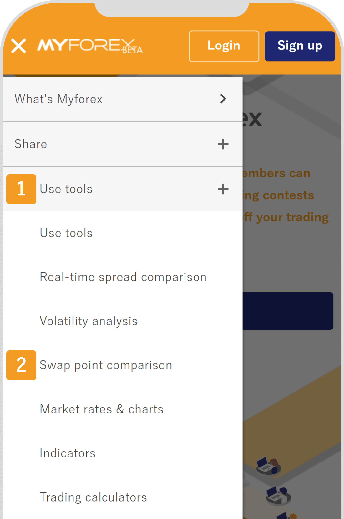 Swap point comparison