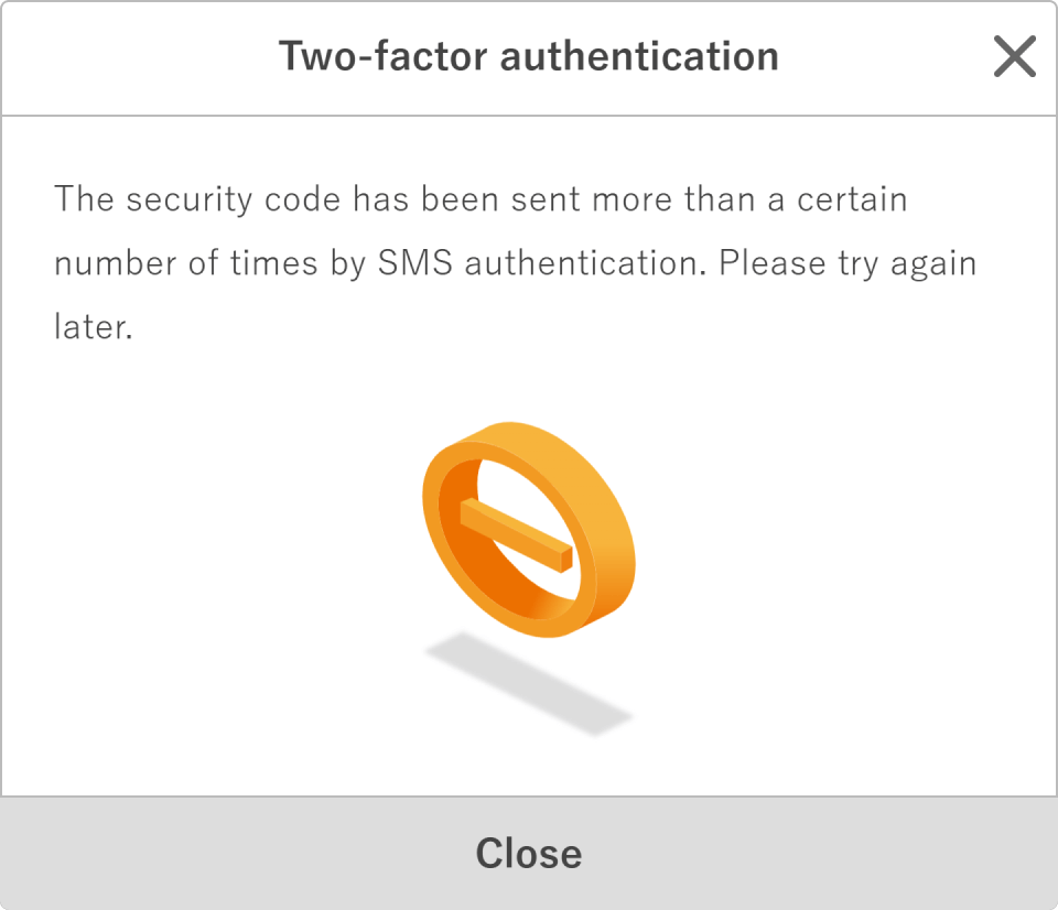 Two-factor authentication error