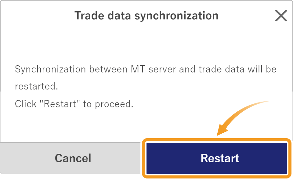 Restart the portfolio sync 2