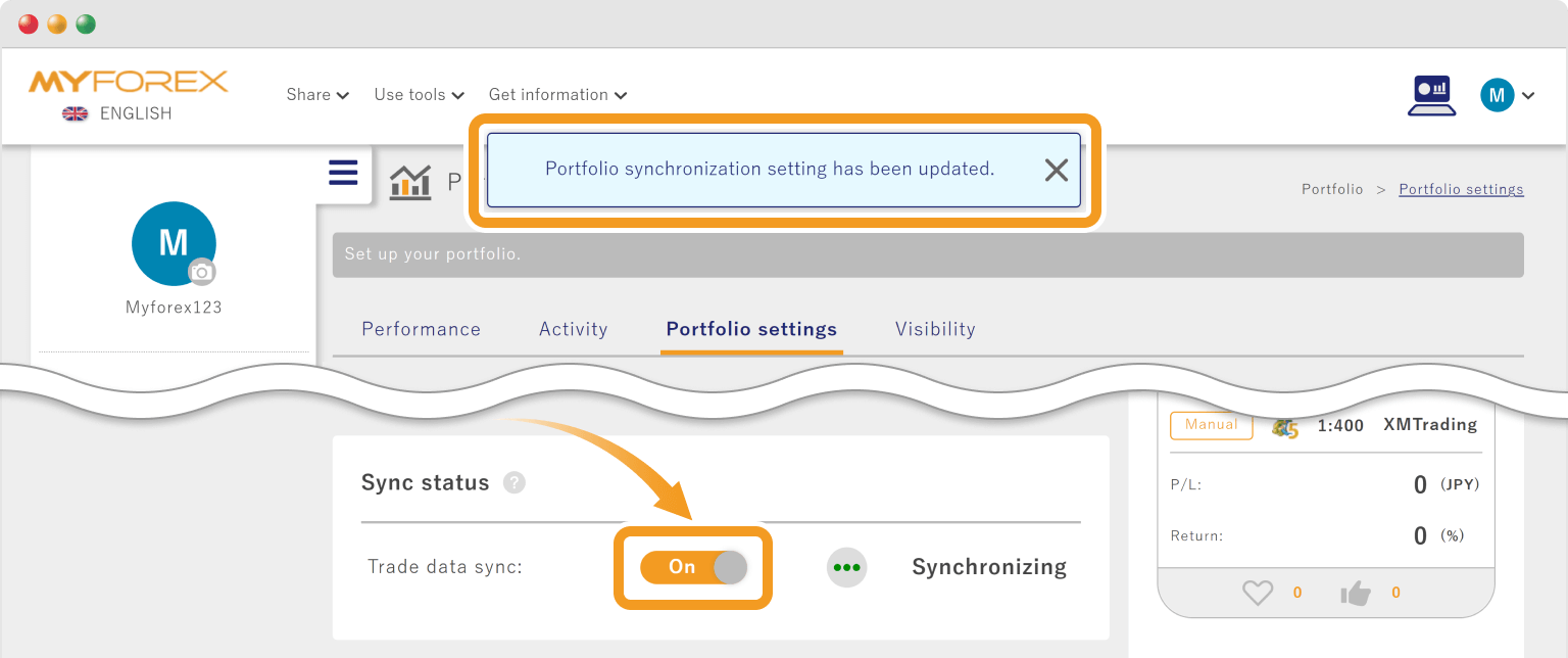 Sync has been restarted