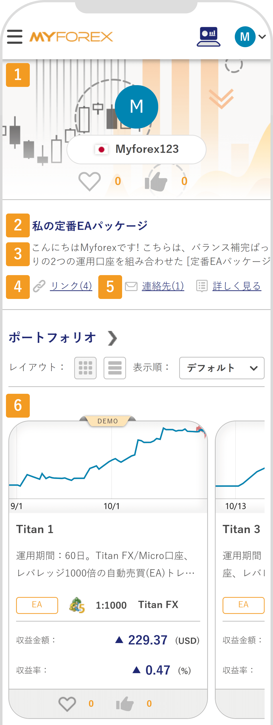 ショーケース公開画面