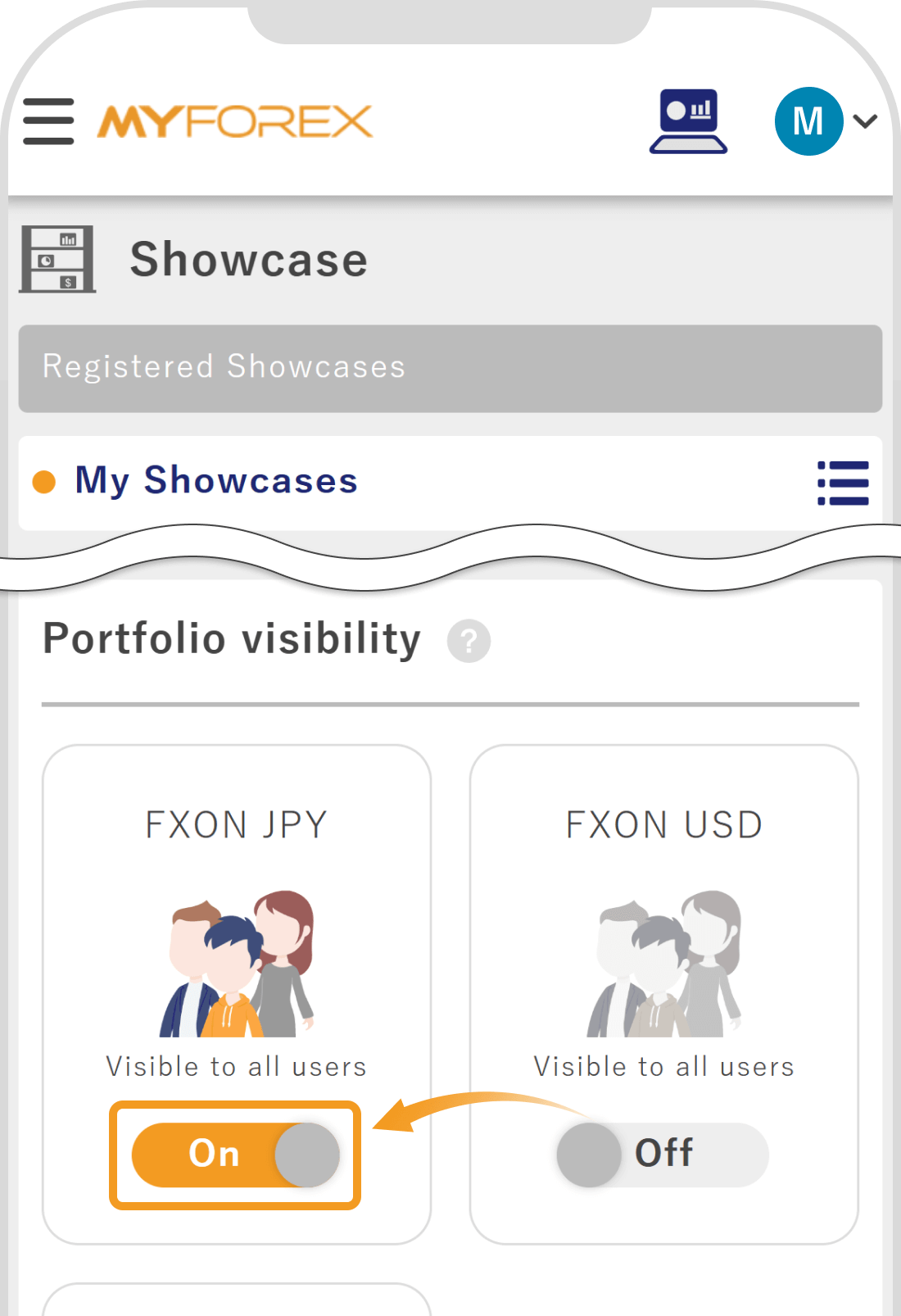 Portfolio Visibility Settings