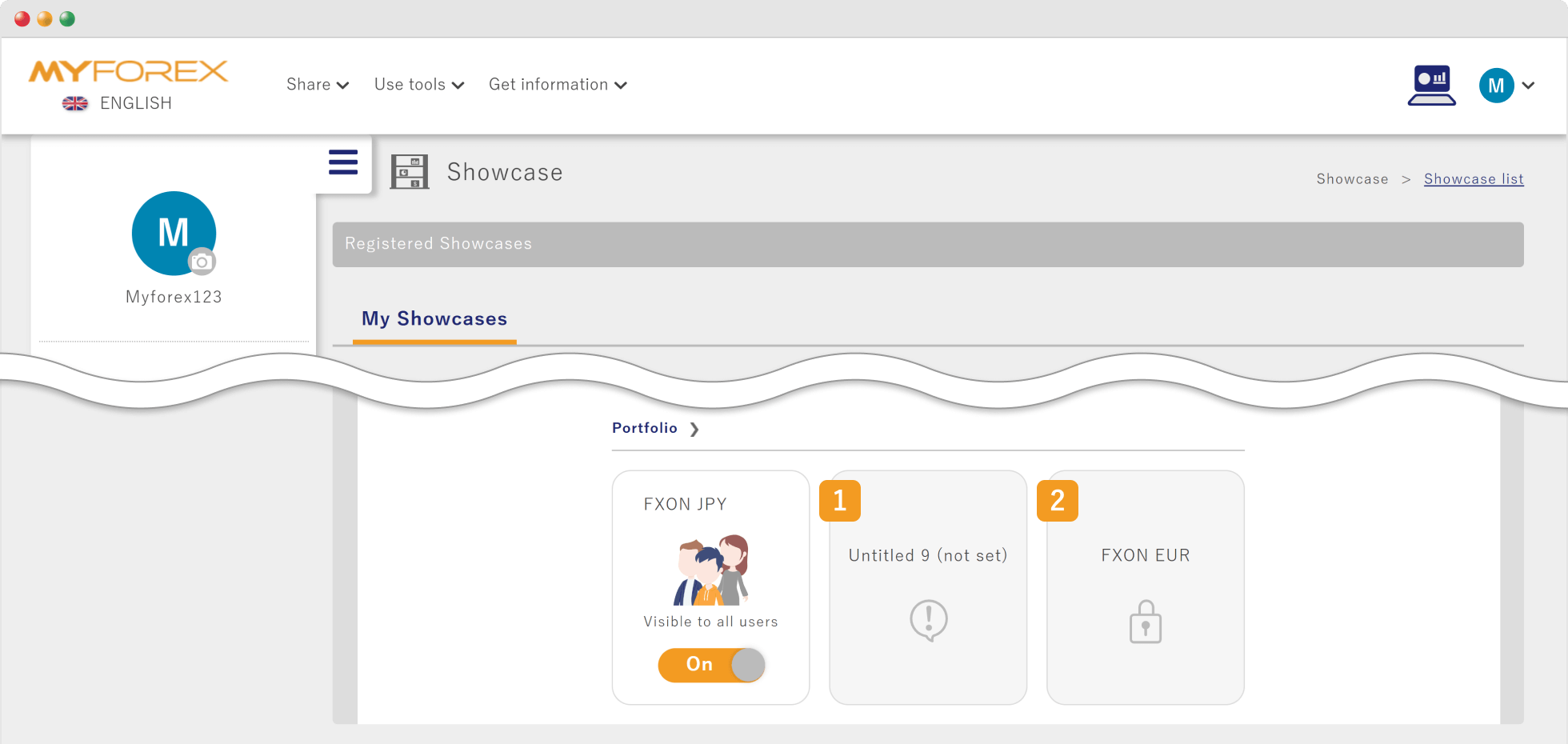 Incomplete portfolio settings