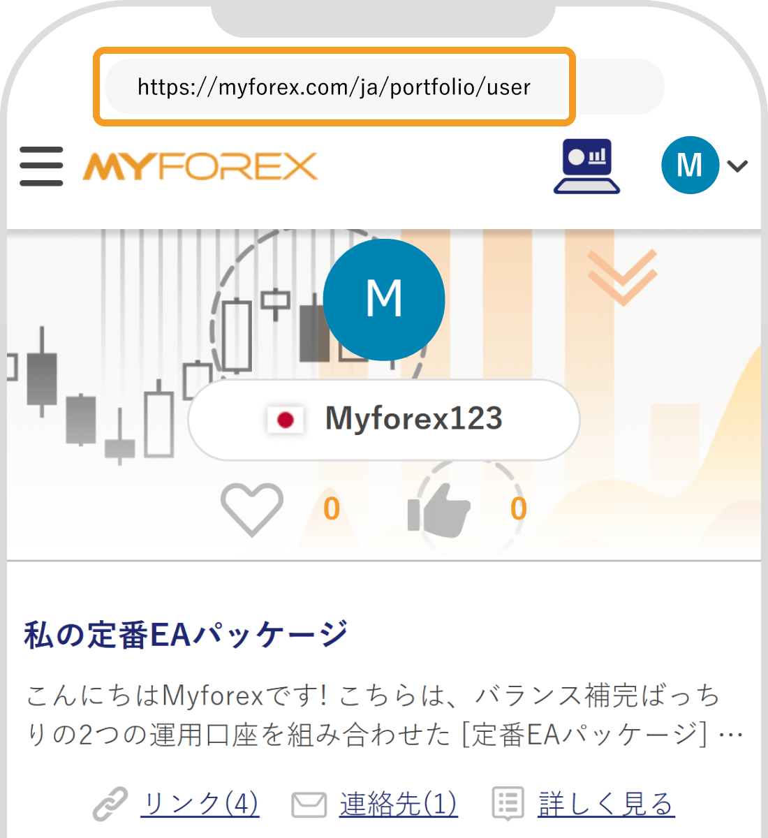 ショーケースのURLを取得