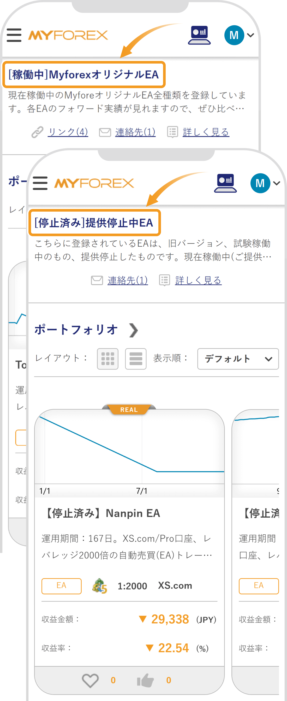 ショーケースを状態ごとにグルーピングして登録