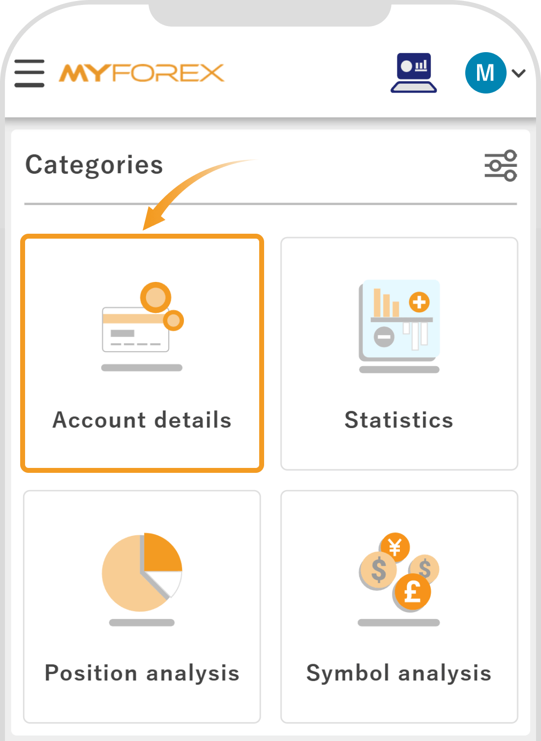 Account details