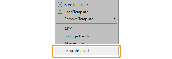 Template in Templates folder is listed in the menu