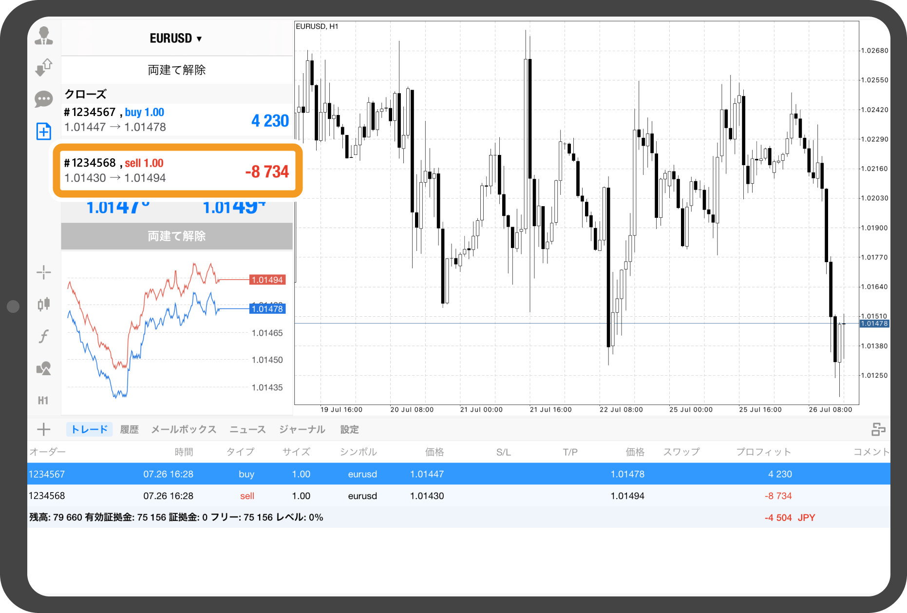 両建てポジションを同時決済する方法 | MetaTrader4/5 ご利用ガイド 