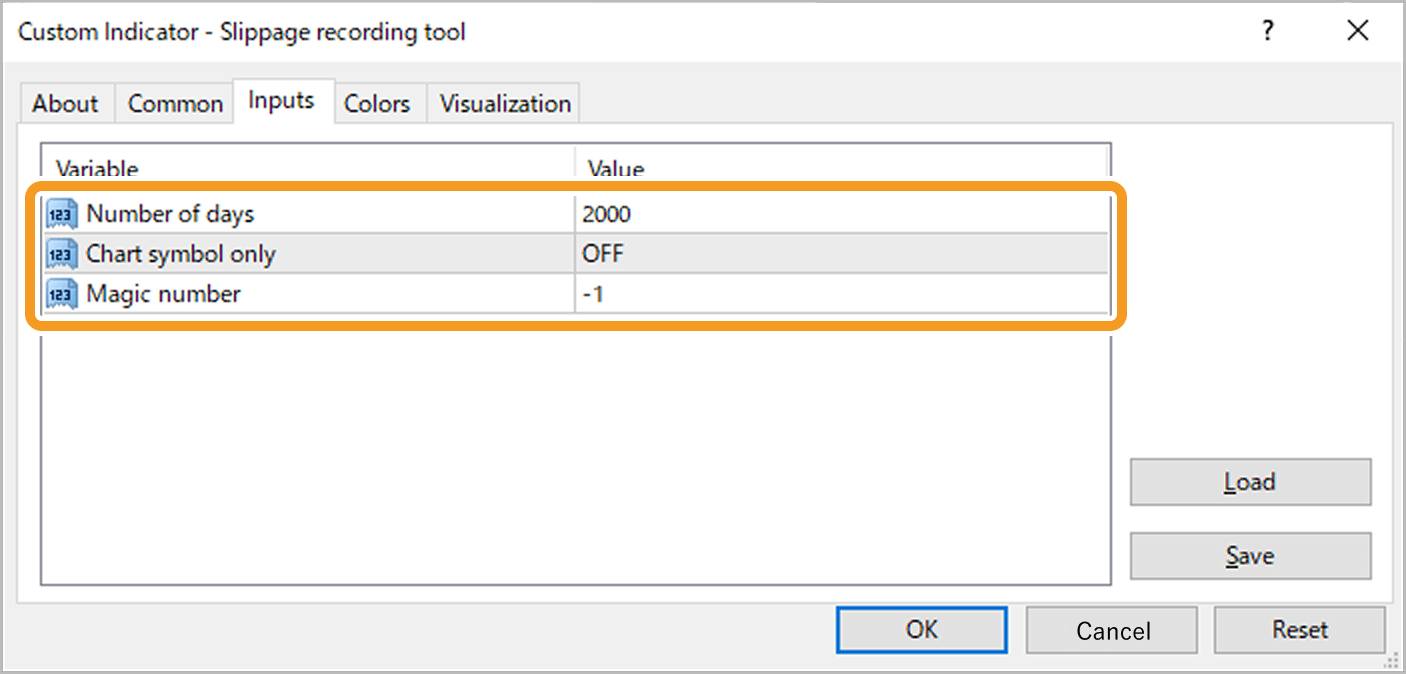 The settings file is applied