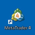 MetaTrader4ショートカットをクリックし、MetaTrader4を起動