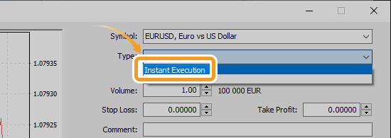 If Market Execution does not exist