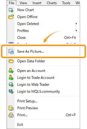 Select Save As Picture from the menu