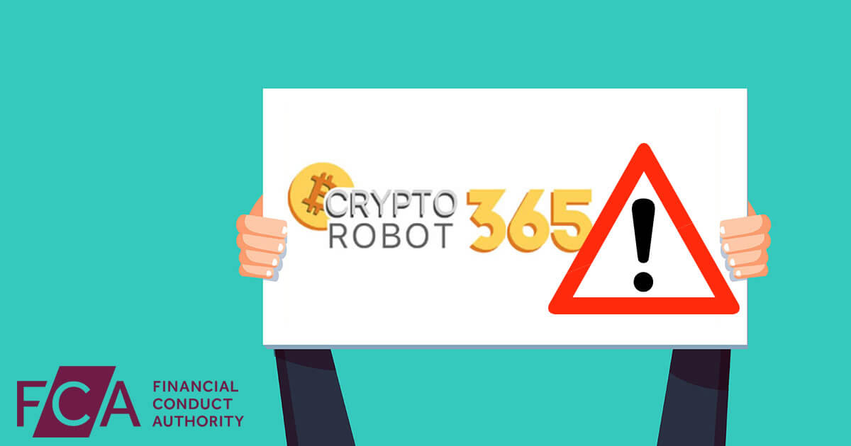 FCA、仮想通貨取引サービスを扱うCryptorobot365に警告