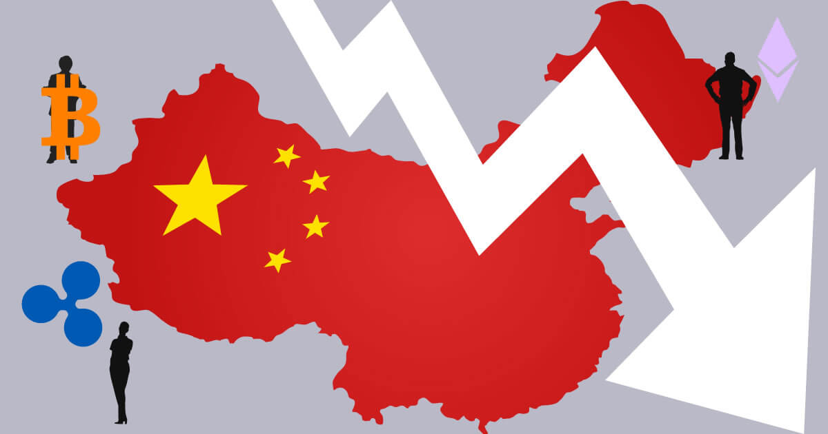 中国、ビットコイン取引量が全体の1％を下回る