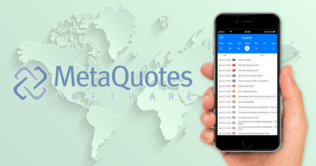 MetaQuotes、無料の経済指標カレンダーアプリをリリース