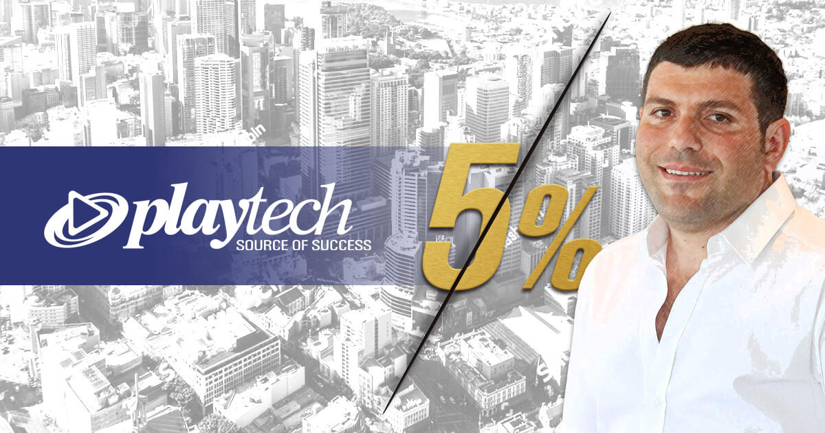 Playtech株、創業者持ち分が5％未満に減少