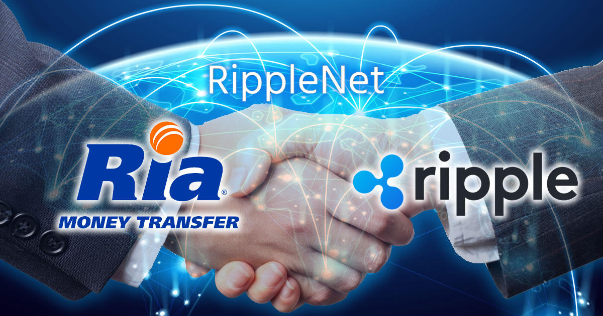 リップルがRiaと提携を発表