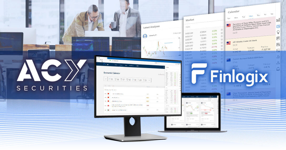 ACY Securities、フィンテック企業Finlogixと提携