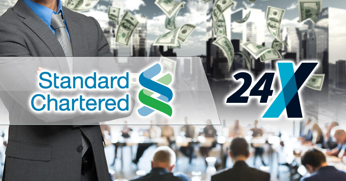 スタンダードチャータード銀行、24 Exchange株を取得