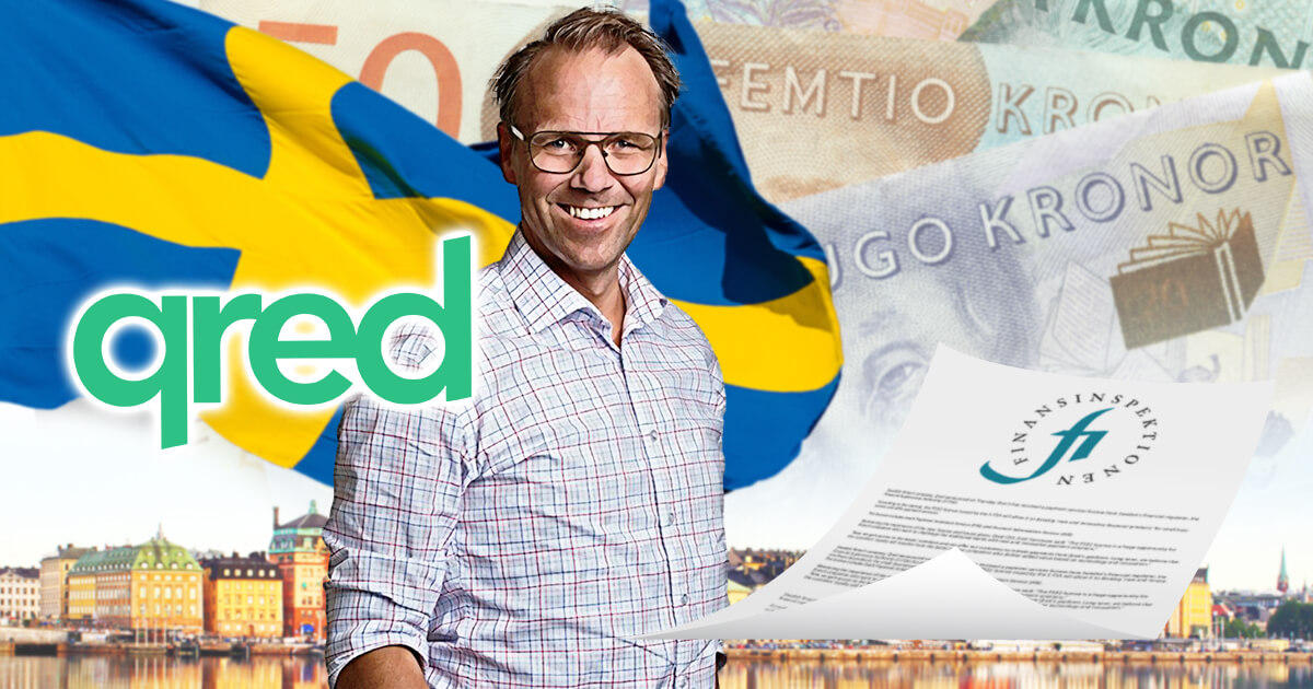 フィンテック企業Qred、スウェーデン当局より決済サービスライセンスを取得