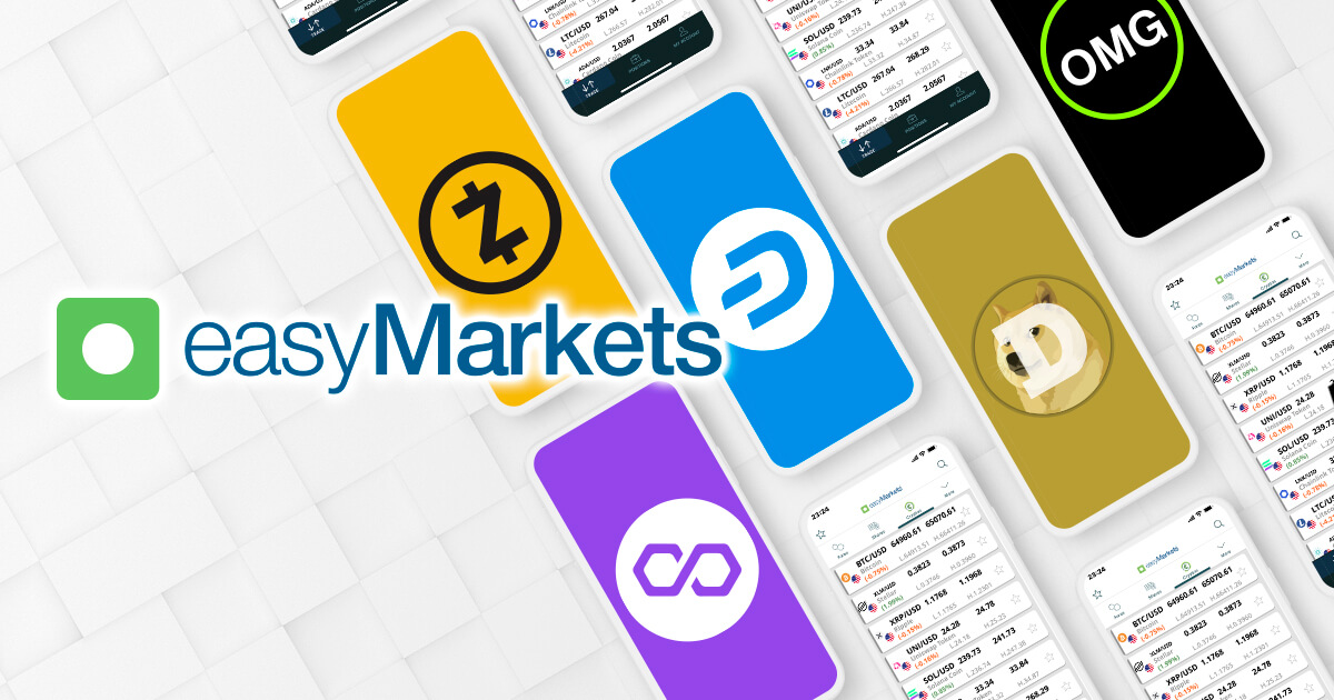 easyMarketsが新たに仮想通貨5通貨を追加