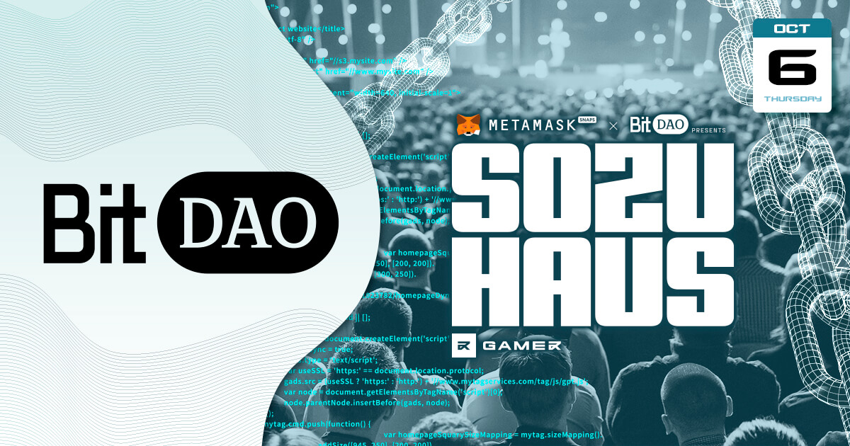 BitDAOが開発者向けイベント「Sozu Haus」の開催を発表
