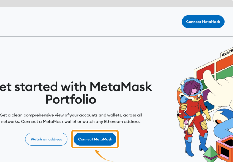 メタマスクのポートフォリオサイト