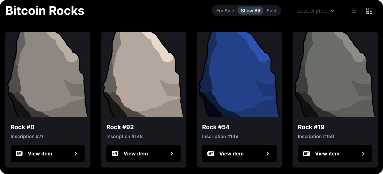 Bitcoin Rocks
