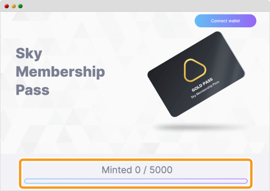 Sky Membership Passのミント数