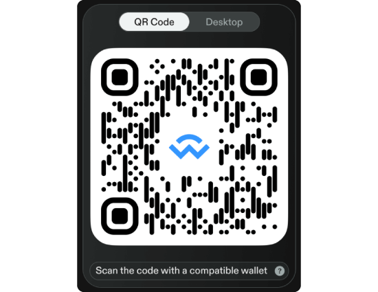 WalletConnectのQRコード