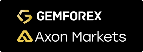 GEMFOREXとAxon Marketsのロゴ
