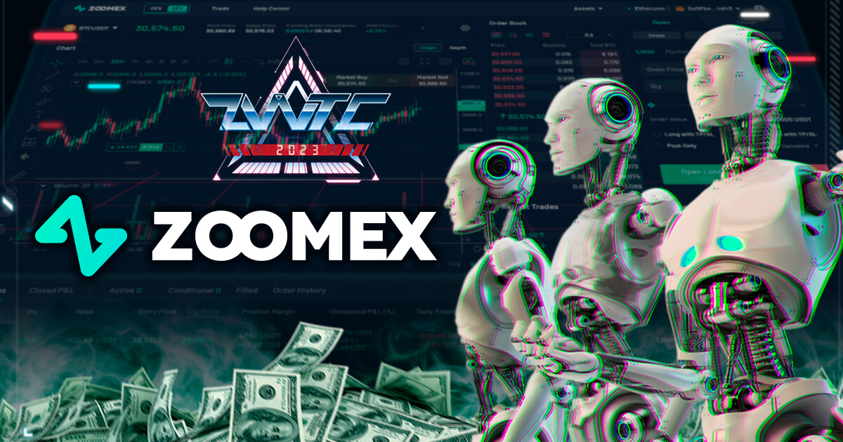 ZoomexがAI導入の取引大会「ZWTC2023」を開催！賞金総額は最大200万ドル