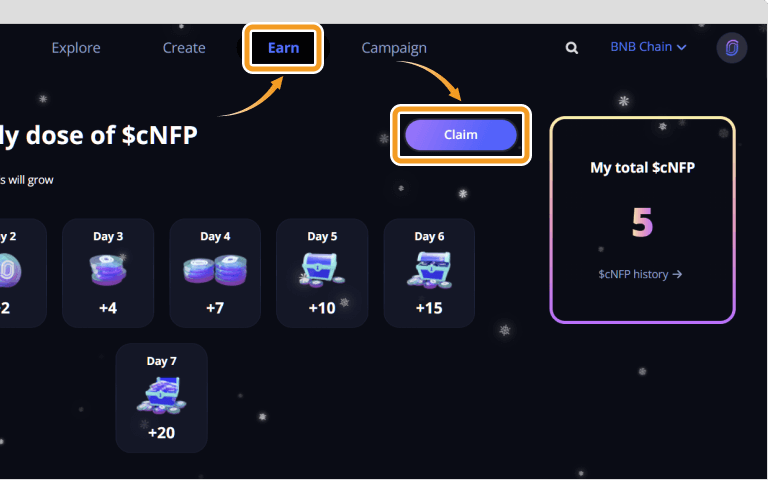 NFPromptでログインによってcNFPを請求する方法