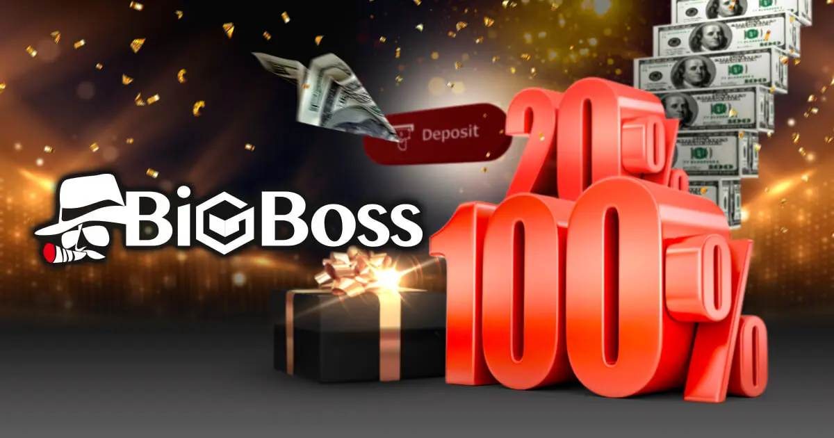BigBossが新規ユーザー向けの入金ボーナスを提供！最大1万3,700ドルを付与